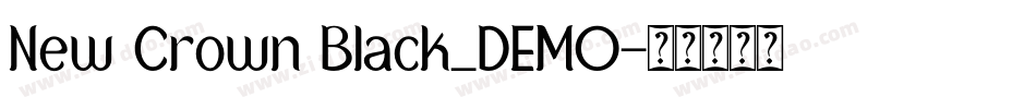 New Crown Black_DEMO字体转换